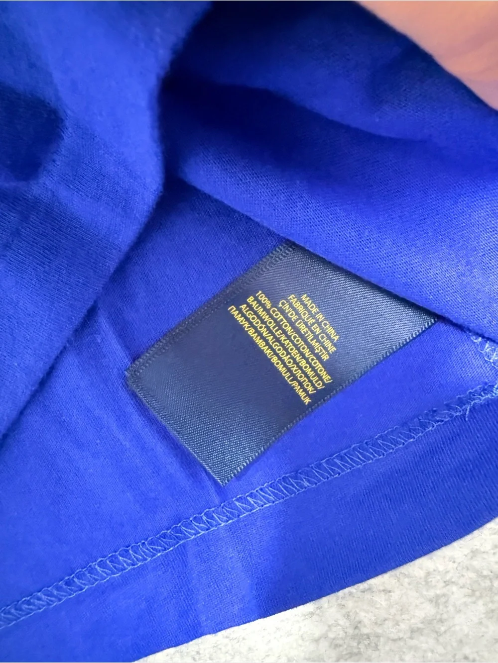 Ralph Lauren Royal Blue Crewneck Graphic Tee